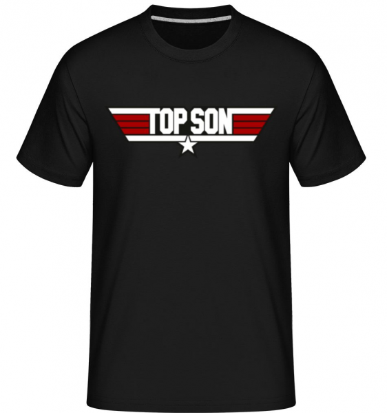 Top Son -  Shirtinator tričko pro pány - Černá - Napřed