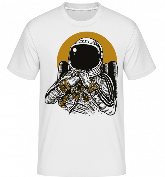 Space Dee Jay -  Shirtinator tričko pro pány - Bílá - Napřed