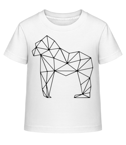polygon Gorilla - Dĕtské Shirtinator tričko - Bílá - Napřed