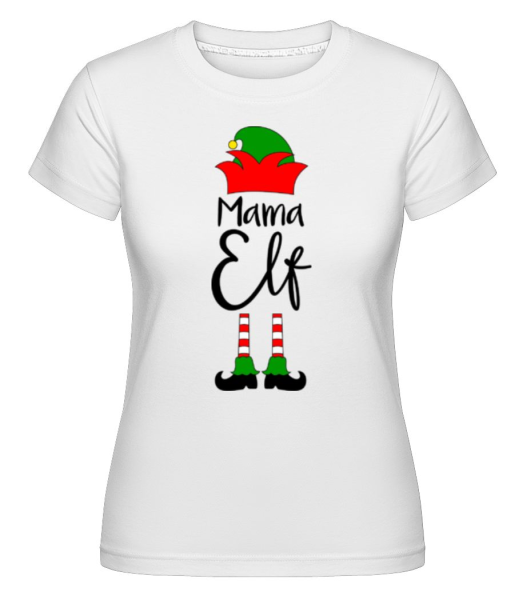 Mama Elf -  Shirtinator tričko pro dámy - Bílá - Napřed