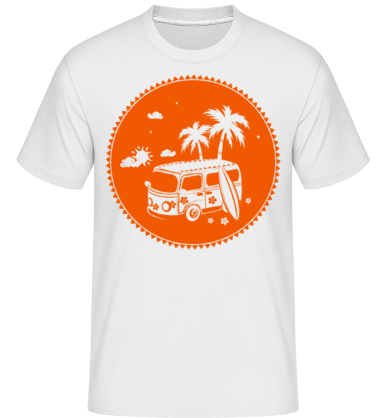 Holiday Ikona Orange -  Shirtinator tričko pro pány - Bílá - Napřed