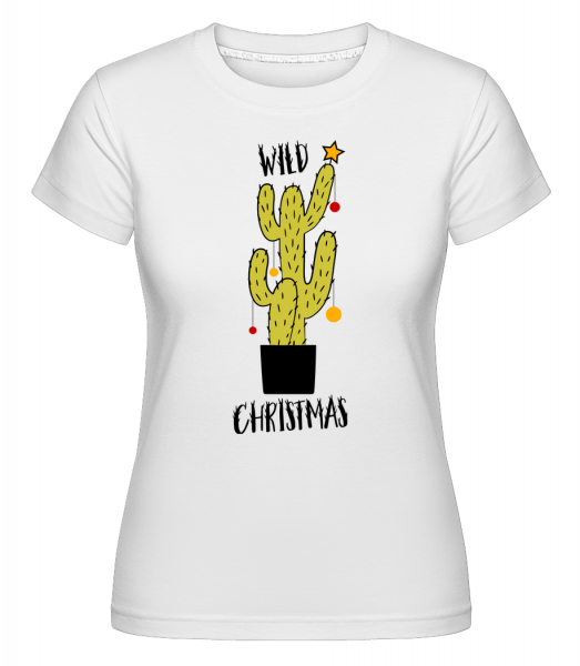 Wild Christmas -  Shirtinator tričko pro dámy - Bílá - Napřed