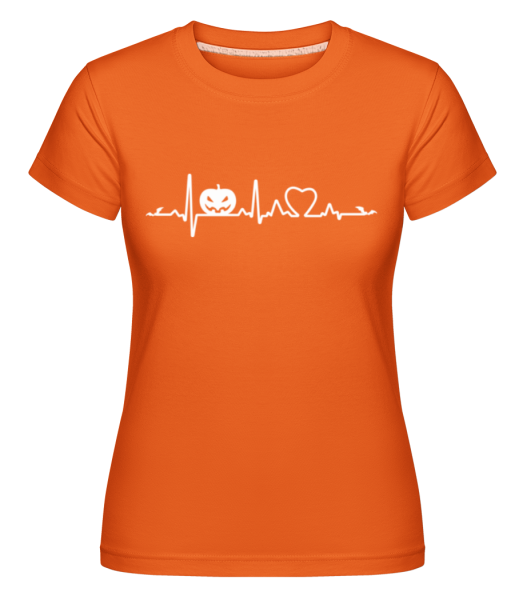 Tekvicovit Rytmus -  Shirtinator tričko pro dámy - Oranžová - Napřed