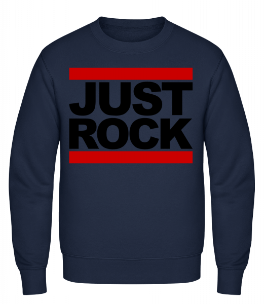 Just Rock Logo - Klasická mikina sg - Namořnická modrá - Napřed