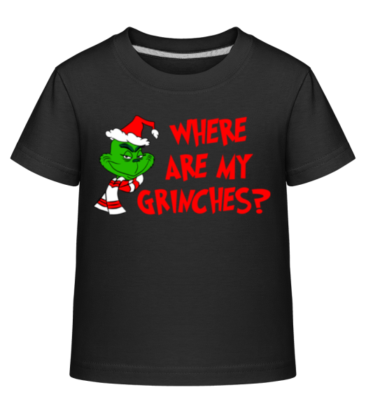 Where Are My Grinches - Dĕtské Shirtinator tričko - Černá - Napřed
