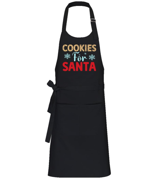 Cookies For Santa - Profesionální zástĕra - Černá - Napřed