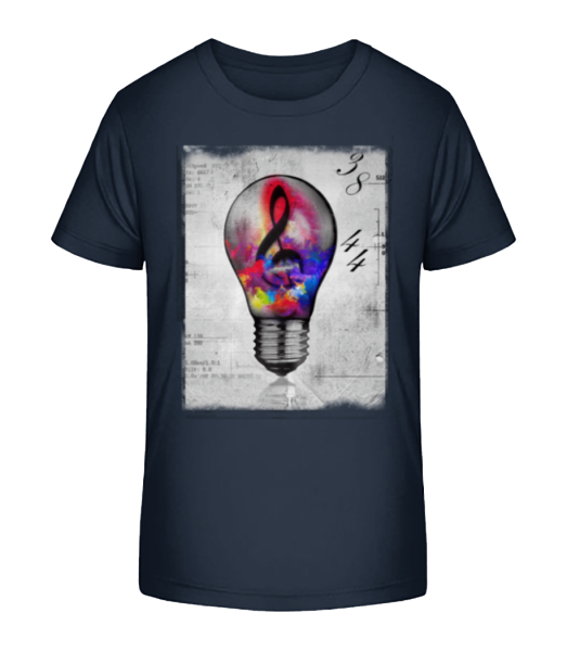 barevné Lightbumb - Detské Bio tričko Stanley Stella - Namořnická modrá - Napřed