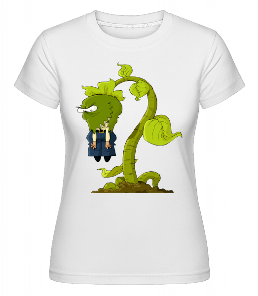 Společnost monster Plant -  Shirtinator tričko pro dámy - Bílá - Napřed