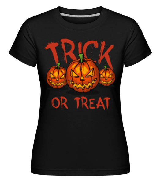 Trick Or Treat -  Shirtinator tričko pro dámy - Černá - Napřed