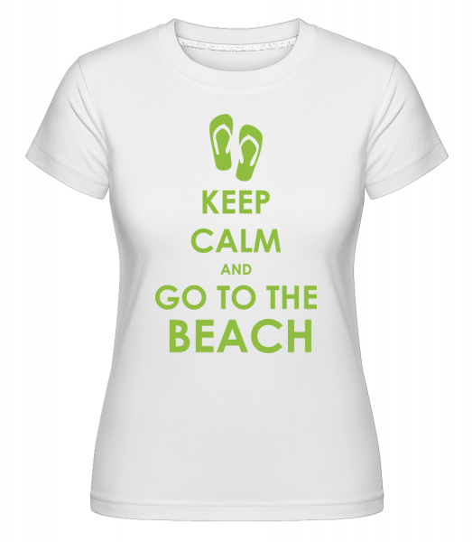 Jít na pláž -  Shirtinator tričko pro dámy - Bílá - Napřed