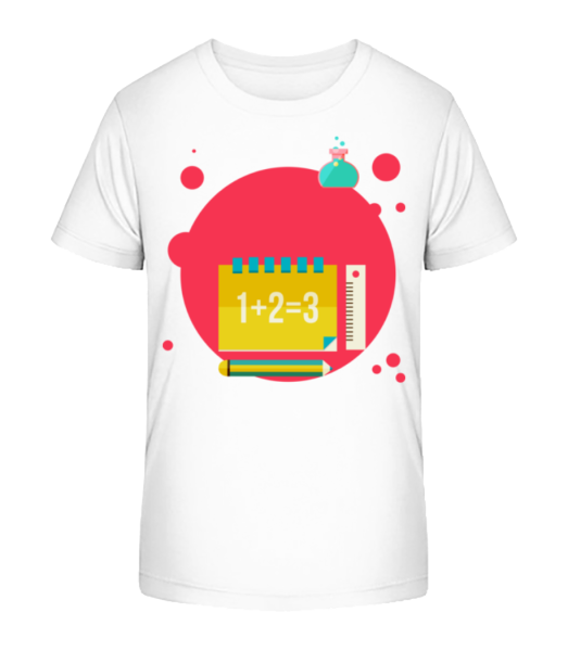 Maths Icon - Detské Bio tričko Stanley Stella - Bílá - Napřed