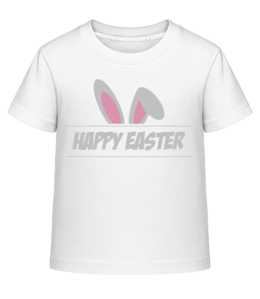 Veselé Velikonoce Logo - Dĕtské Shirtinator tričko - Bílá - Napřed