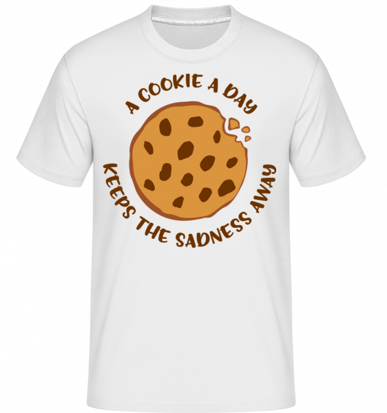 Cookie A Day -  Shirtinator tričko pro pány - Bílá - Napřed