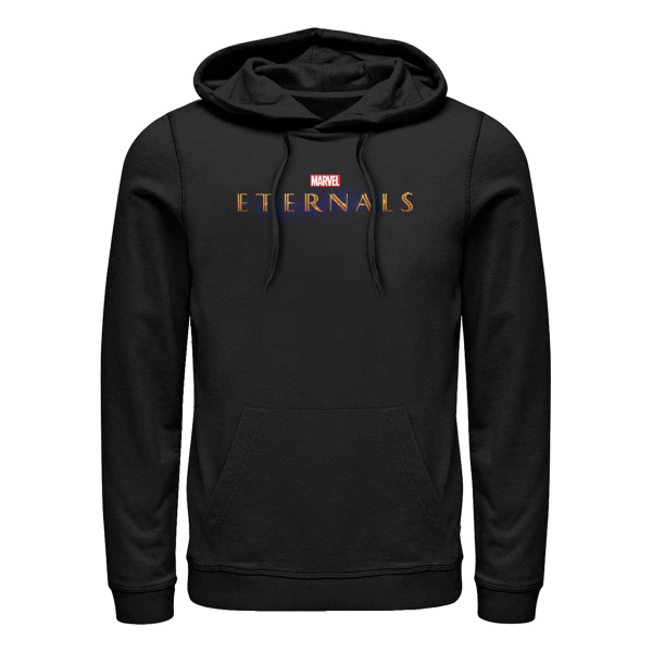 Marvel - Eternals - Movie Logo Logo - Unisex Mikiny s kapucí - Černá - Napřed