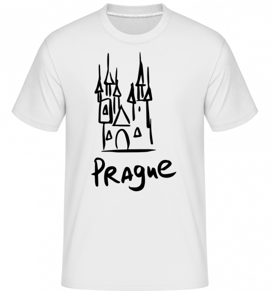 Praha s'Sign -  Shirtinator tričko pro pány - Bílá - Napřed
