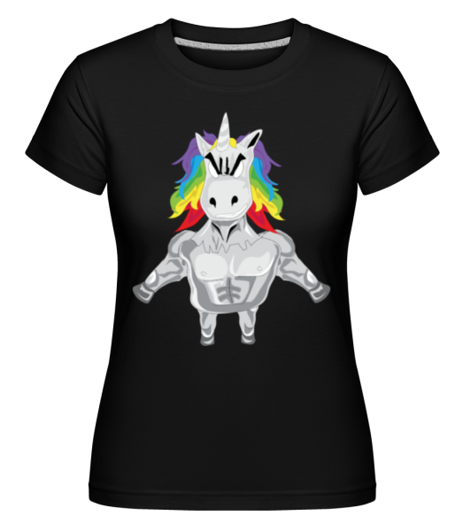 svalová Unicorn -  Shirtinator tričko pro dámy - Černá - Napřed