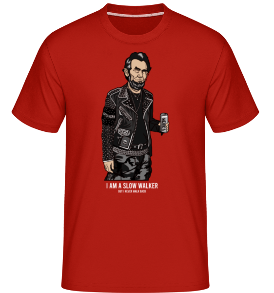 Lincoln Street Punk -  Shirtinator tričko pro pány - Červená - Napřed
