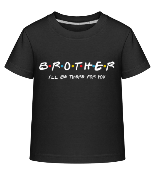 Brother Friends - Dĕtské Shirtinator tričko - Černá - Napřed