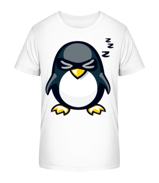 Sleepy Penguin - Detské Bio tričko Stanley Stella - Bílá - Napřed