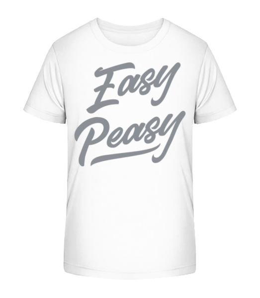 Easy Peasy - Detské Bio tričko Stanley Stella - Bílá - Napřed