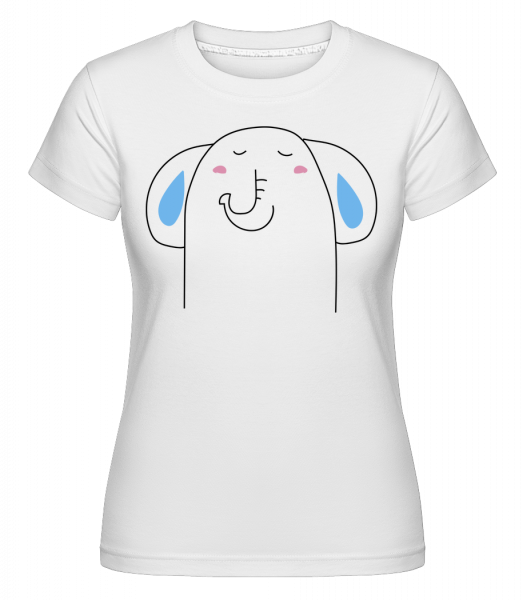Cute Elephant -  Shirtinator tričko pro dámy - Bílá - Napřed
