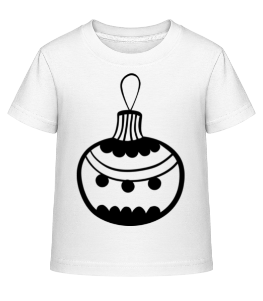 Vánoční ozdoba Dots - Dĕtské Shirtinator tričko - Bílá - Napřed