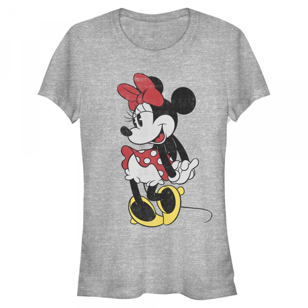Disney Classics - Mickey Mouse - Minnie Mouse Classic Minnie - Dámské Tričko - Melírově šedá - Napřed