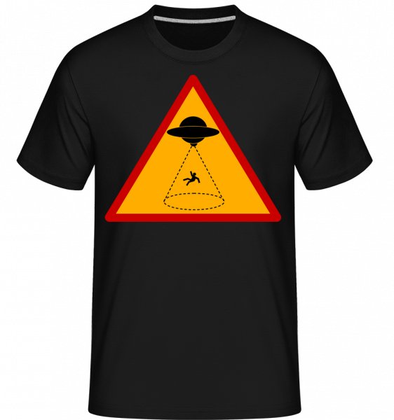 Ufo Zone -  Shirtinator tričko pro pány - Černá - Napřed