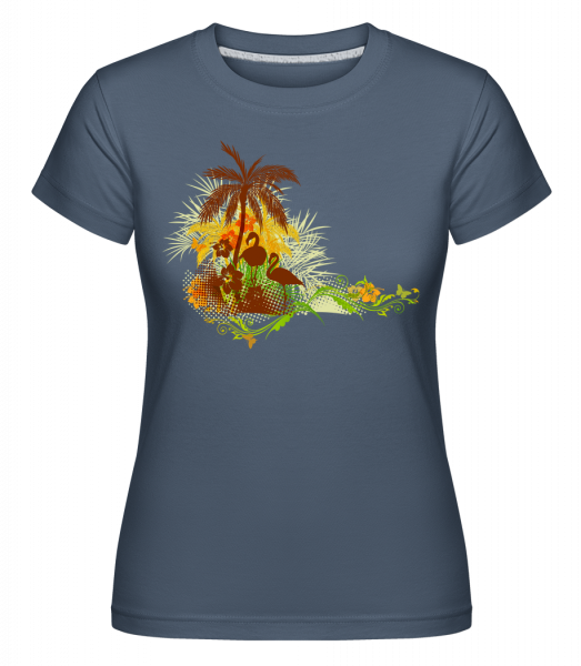 Summer Icon -  Shirtinator tričko pro dámy - Džínovina - Napřed