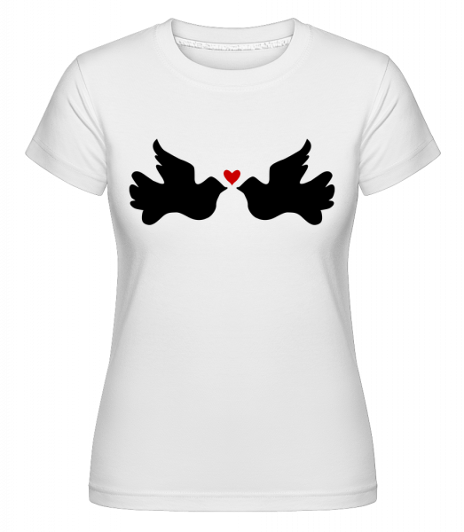 Birdies D'Amour -  Shirtinator tričko pro dámy - Bílá - Napřed