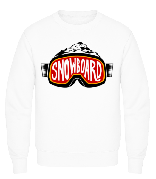 Snowboarding Logo - Pánská mikina - Bílá - Napřed