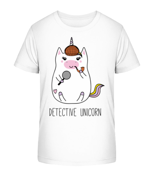 detektivní Unicorn - Detské Bio tričko Stanley Stella - Bílá - Napřed