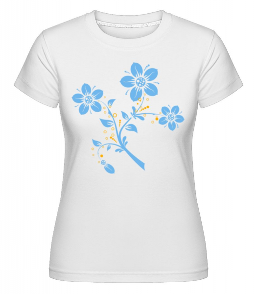 Flower Comic -  Shirtinator tričko pro dámy - Bílá - Napřed