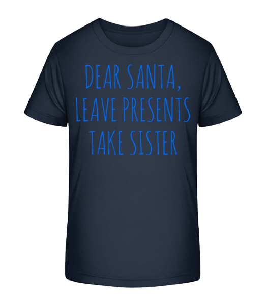 Nechat dárky Vezměte Sister - Detské Bio tričko Stanley Stella - Namořnická modrá - Napřed