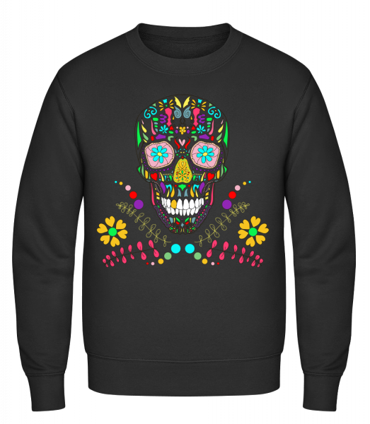 Colorful Skull - Klasická mikina sg - černá - Napřed