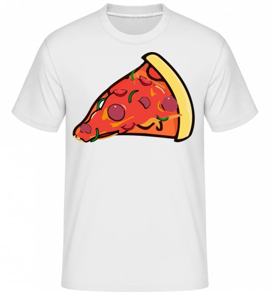 Kousek pizzy -  Shirtinator tričko pro pány - Bílá - Napřed