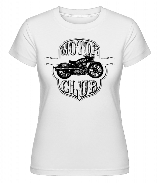 Motor Club Icon -  Shirtinator tričko pro dámy - Bílá - Napřed