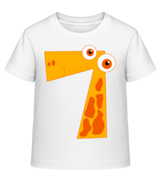 žirafy Seven - Dĕtské Shirtinator tričko - Bílá - Napřed