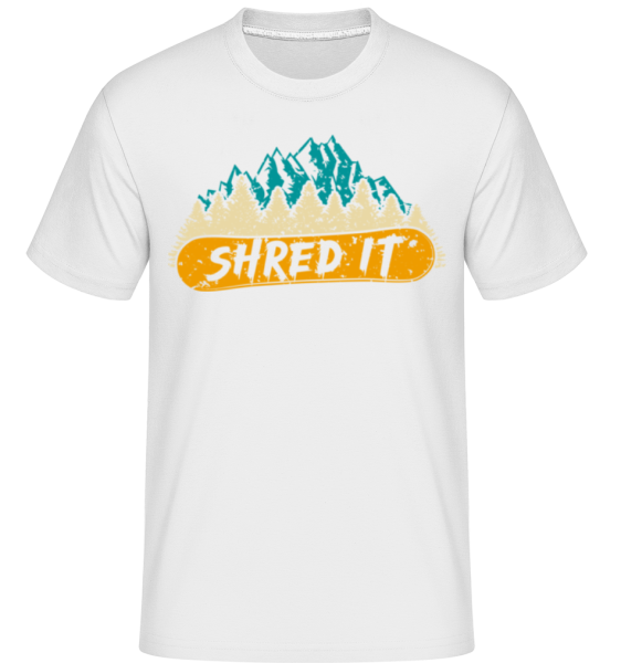 Shred It -  Shirtinator tričko pro pány - Bílá - Napřed