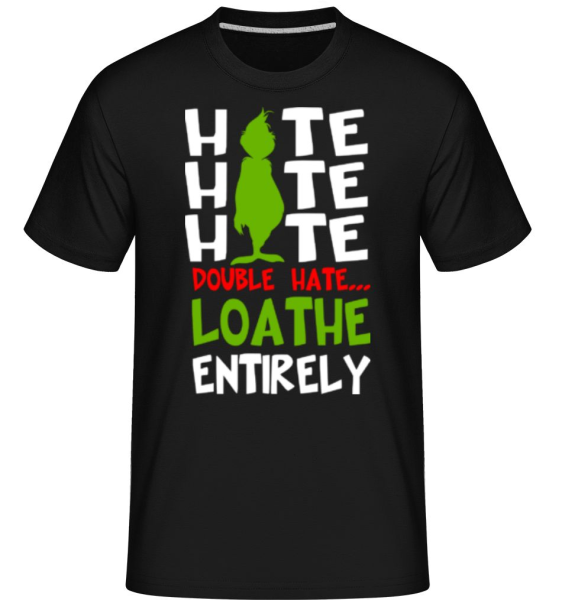 Hate Hate Hate -  Shirtinator tričko pro pány - Černá - Napřed