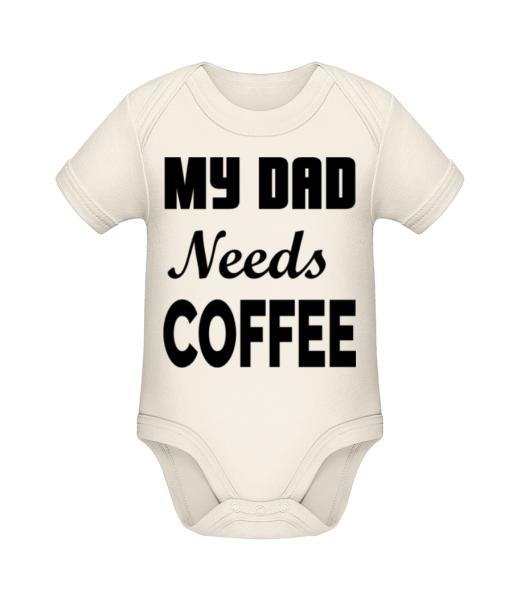 Dad Needs Coffee - Bio body pro děti - Krémová - Napřed