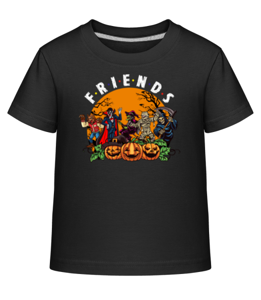 Friends - Dĕtské Shirtinator tričko - Černá - Napřed
