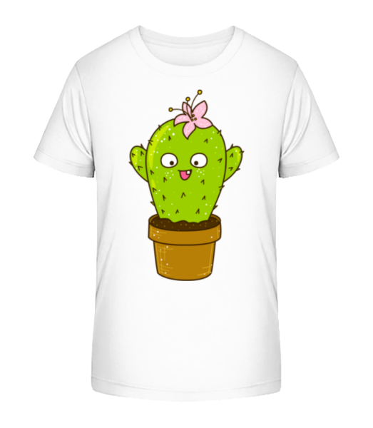 Funny Cactus - Detské Bio tričko Stanley Stella - Bílá - Napřed