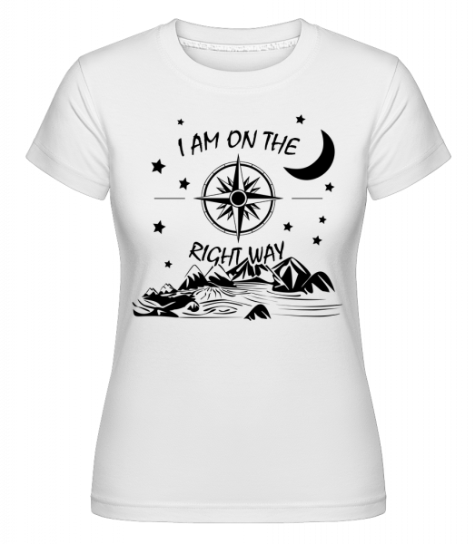 I Am na správné cestě -  Shirtinator tričko pro dámy - Bílá - Napřed