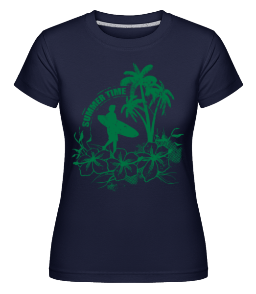 Summer Time Logo -  Shirtinator tričko pro dámy - Namořnická modrá - Napřed