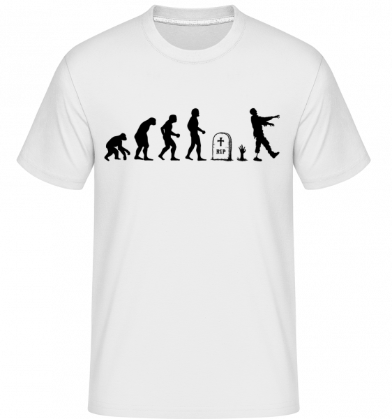 Halloween Evolution -  Shirtinator tričko pro pány - Bílá - Napřed