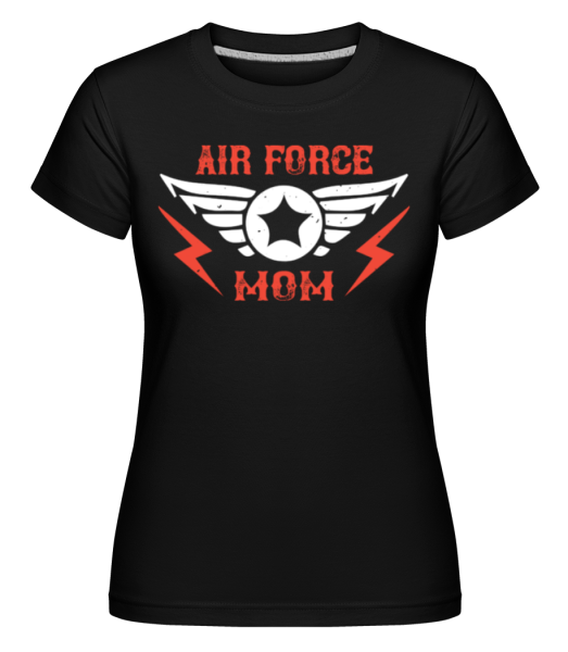 Air Force Mom -  Shirtinator tričko pro dámy - Černá - Napřed