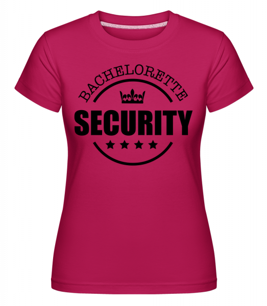 Bachelorette Security -  Shirtinator tričko pro dámy - Magenta - Napřed