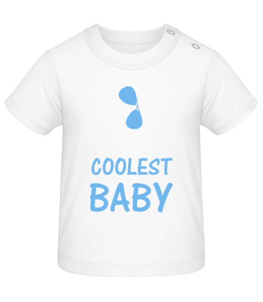 Coolest Baby - Tričko pro miminka - Bílá - Napřed