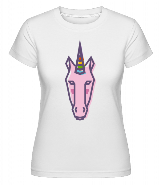 Unicorn Prkno -  Shirtinator tričko pro dámy - Bílá - Napřed